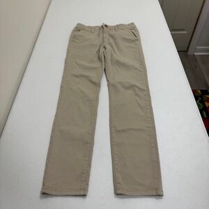 American Eagle Super Stretch Khaki Chino Pants Womens 6 Regular Tan Slim 3590